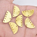 Gold Plated Geometrical Connector Charms