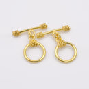 Gold Toggle T Bar Clasps For Jewelry Makings 