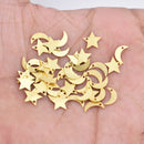 moon charms for jewelry making, star and moon charms, half moon charms, moon charms jewelry