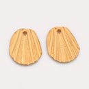 Rustic Gold Plated Artisan Flat Charms