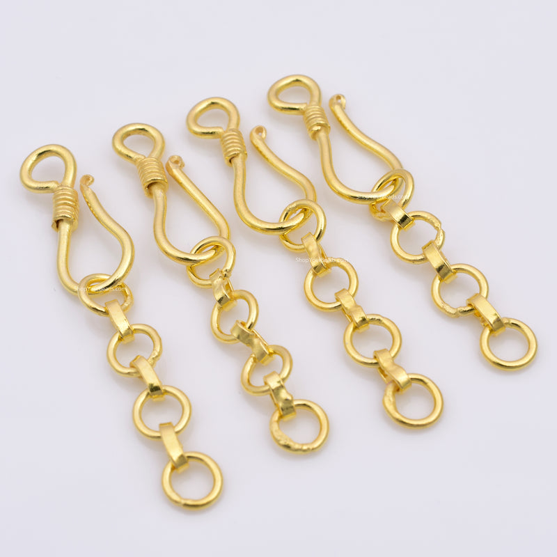 Gold S Hooks Clasps Hooks For Jewelry Makings 