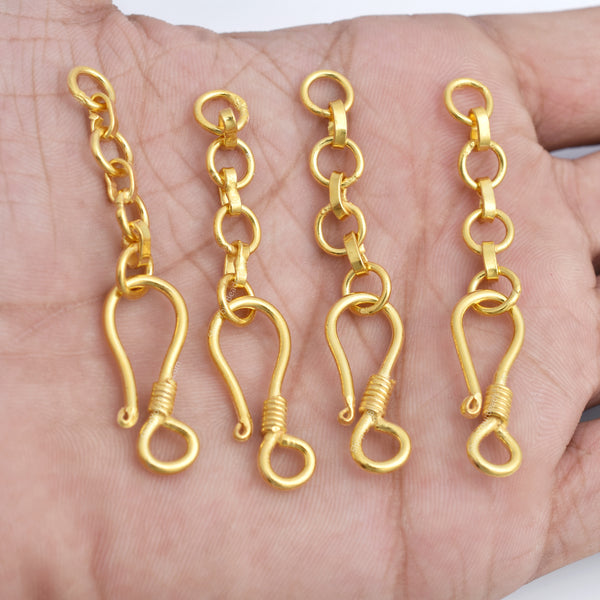Gold Plated S Hook Clasps Closure