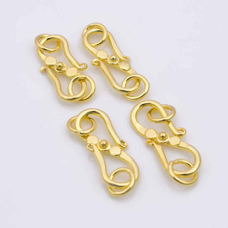 Gold S Clasps Hooks For Jewelry Makings 