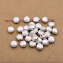 Silver Plated 6mm Saucer Spacer Beads