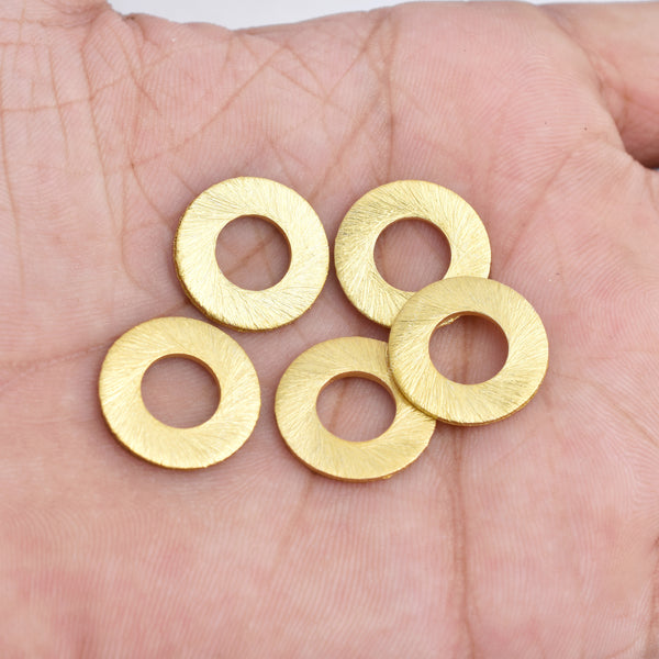 Gold Plated Washer Stamping Blank Connector Charms
