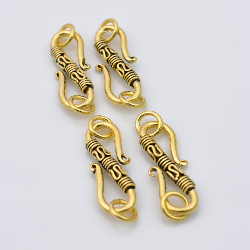 Gold Antique Bali S Clasps For Jewelry Makings 
