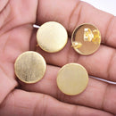 Gold Plated Round Ear Studs