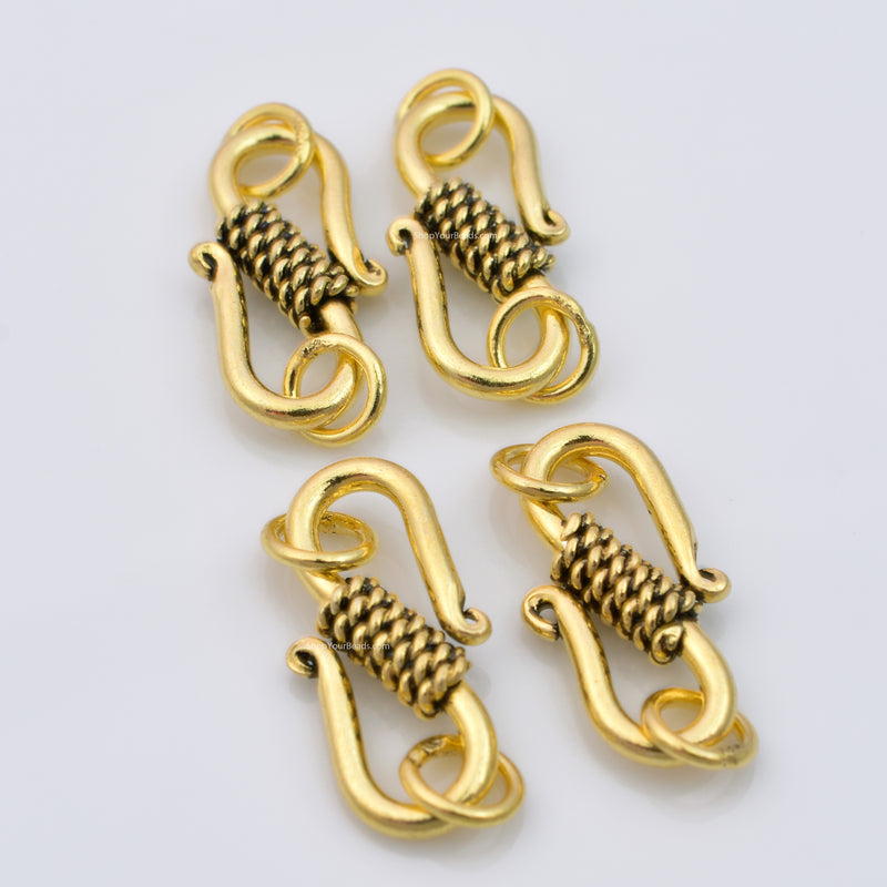 Gold Antique S Clasps Hooks For Jewelry Makings 
