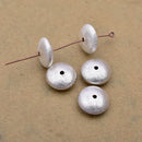 Silver Plated 12mm Saucer Spacer Beads