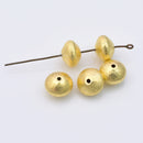 Gold Bicone Saucer Beads For Jewelry Makings 