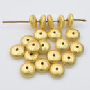Gold Saucer Beads For Jewelry Makings 