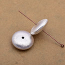 Silver Plated 18mm Saucer Spacer Beads
