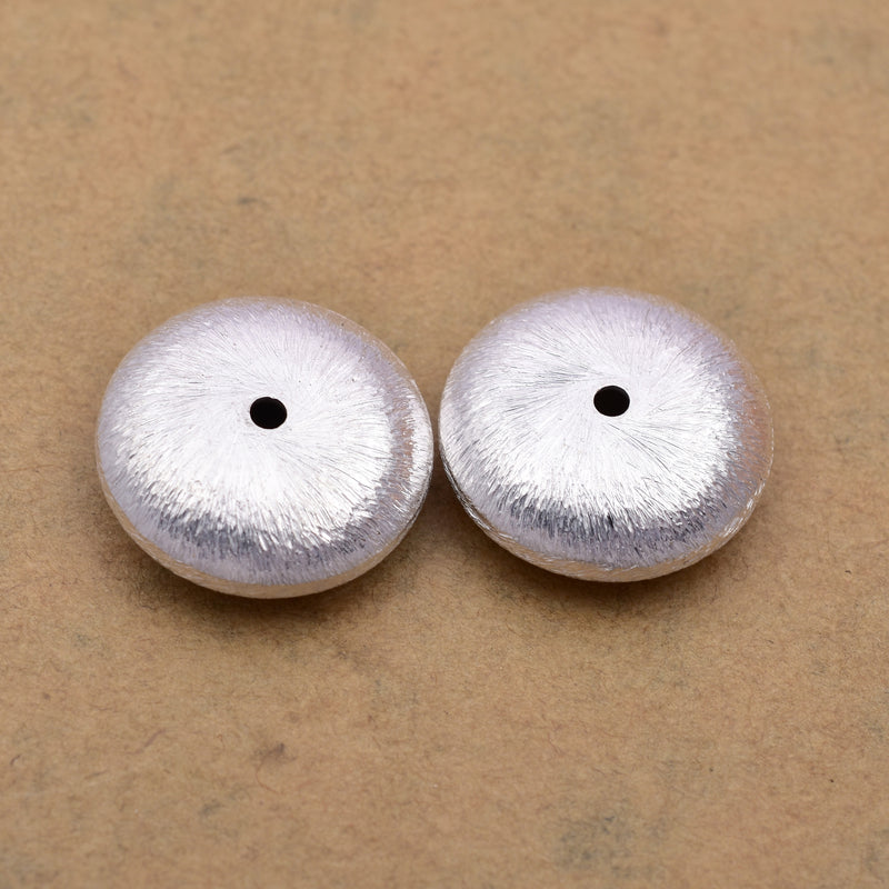 Silver Plated 18mm Saucer Spacer Beads