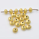 Gold Bicone Spacer Beads For Jewelry Makings 