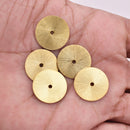 Gold Plated Heishi Flat Disc Spacer Beads - 18mm