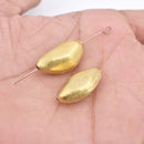 Gold Plated Nugget Spacer Beads - 23mm