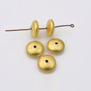 Gold Saucer Spacer Beads For Jewelry Makings 