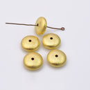 Gold Saucer Spacer Beads For Jewelry Makings 