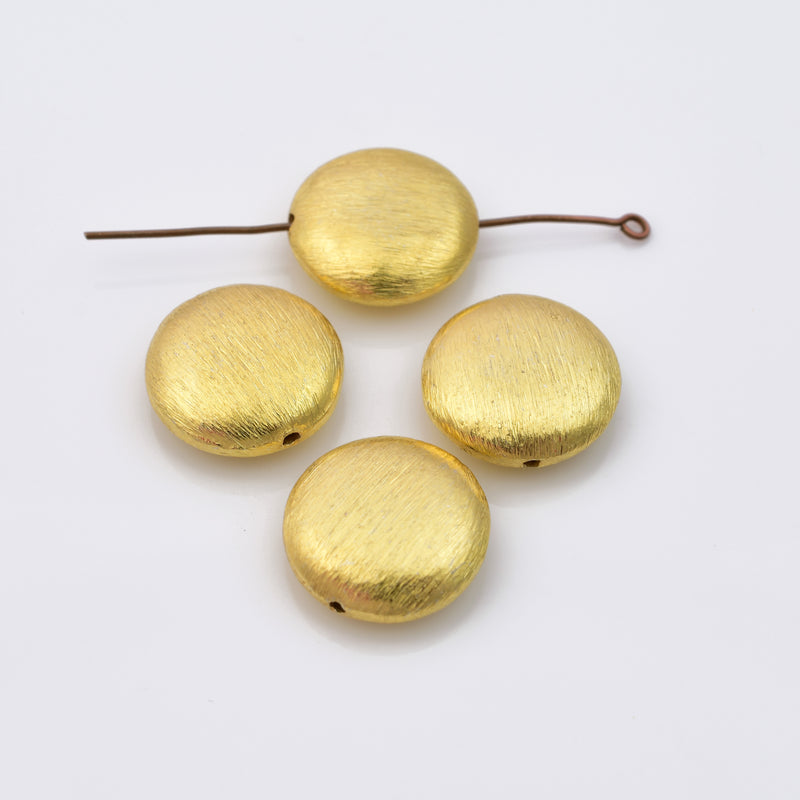 Gold Saucer Spacer Beads For Jewelry Makings 