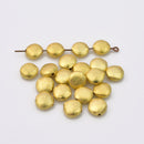Gold Saucer Beads For Jewelry Makings 