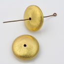 Gold Plated 20mm Saucer Spacer Beads