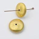 Gold Saucer Beads For Jewelry Makings 