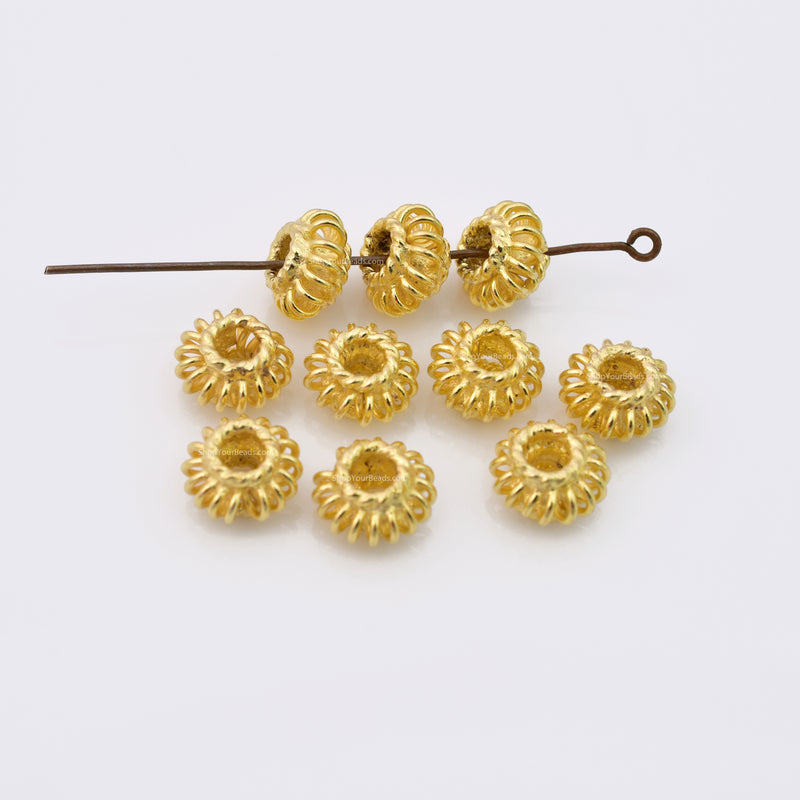 Gold Bali Spacer Beads For Jewelry Makings 