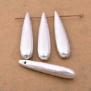 Silver Tear Drop Beads For Jewelry Makings 