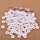 Silver Flat Disc Heishi Spacers Beads For Jewelry Makings 