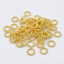 Gold Twisted Jump Rings Connector Links For Jewelry Makings 