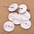 Silver Flat Disc Heishi Spacers Beads For Jewelry Makings 