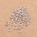 7mm - Silver Plated Open / Split Open Wire Jump Rings