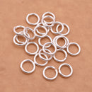 10mm - Silver Plated Open / Split Open Round Jump rings