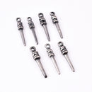 Antique Silver Spike Boho Charms - 26mm