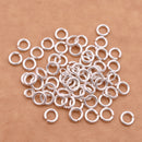 6mm - Silver Plated Open / Split Open Wire Jump Rings