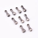 Antique Silver Plated Boho Tribal Charms - 13mm