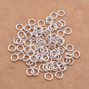 5mm - Silver Plated Open / Split Round Jump rings