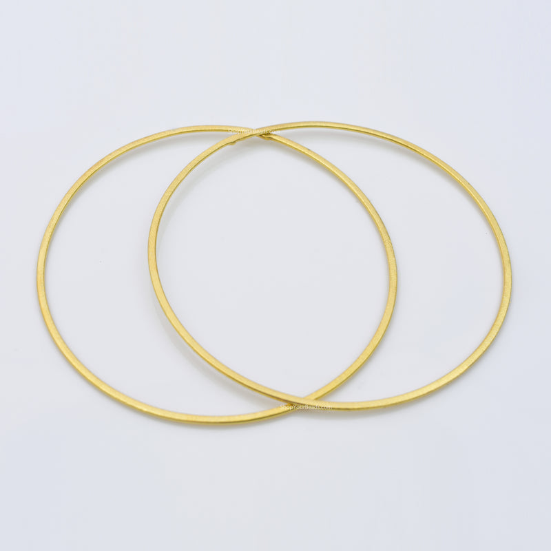 Gold Washer Circle Rings Connector For Jewelry Makings 