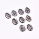 Antique Silver Sea Shell Pendants Charms -11mm