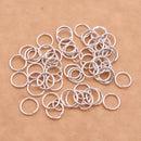 8mm - Silver Plated Open / Split Open Round Jump rings