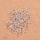 5mm - Silver Plated  Open / Split Open Round Jump rings