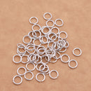 6mm - Silver Plated Open / SplitRound Jump Rings