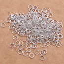 4mm - Silver Plated Open / Split Round Jump rings