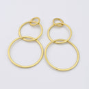 Gold Circle Charms For Jewelry Makings 