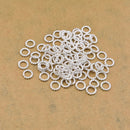 6mm Silver Plated 17 AWG Twisted Wire Closed Jump Rings