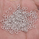 4mm - Silver Plated Open / Split Round Jump rings