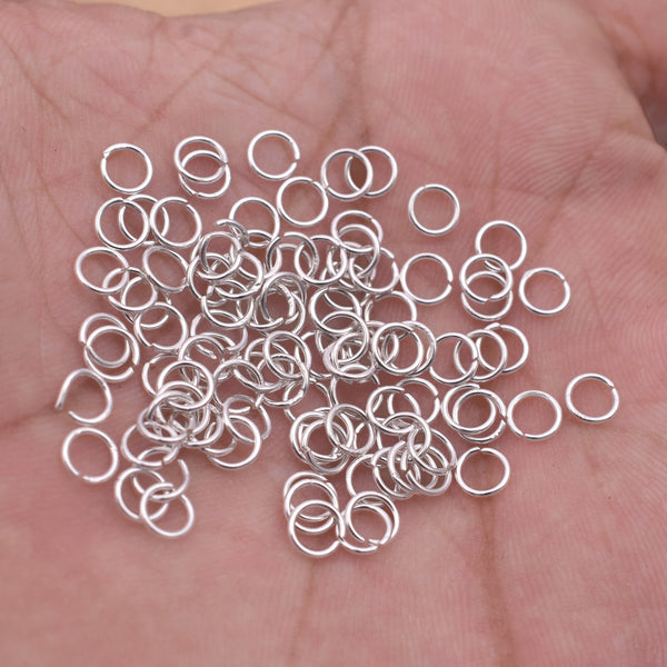 4.6mm - Silver Plated Open / Split Wire Jump Rings