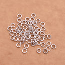 4.7mm - Silver Plated Open / Split Open Round Jump rings