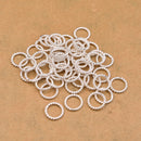 9mm Silver Plated 16 AWG Closed Jump Rings