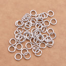 6mm - Silver Plated Open / Split Round Jump Rings